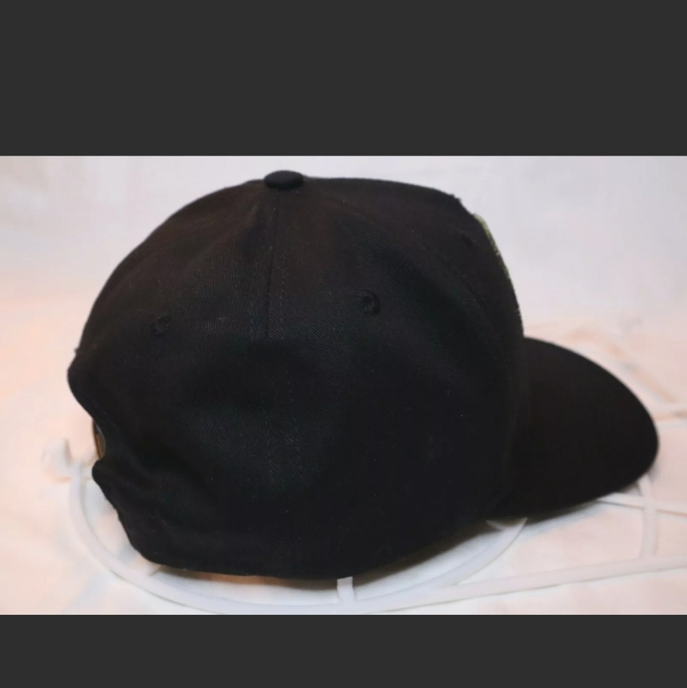 Jagermeister Snapback Gold Deer Logo Black Hat - Picture 4 of 8